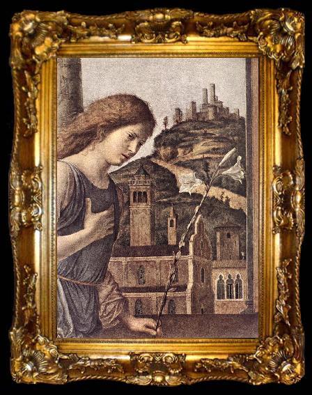 framed  CIMA da Conegliano The Annunciation (detail) dsg, ta009-2